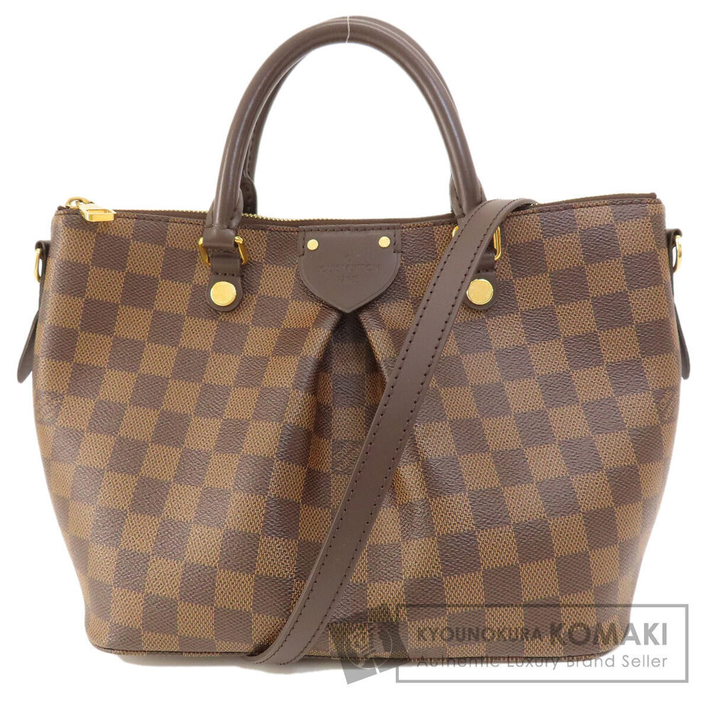 Louis Vuitton Siena Damier Ebene Brown Handbag Canvas